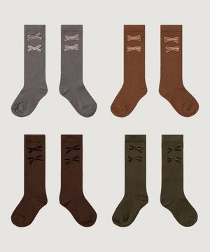 벨벳 리본 니삭스_4COLOR