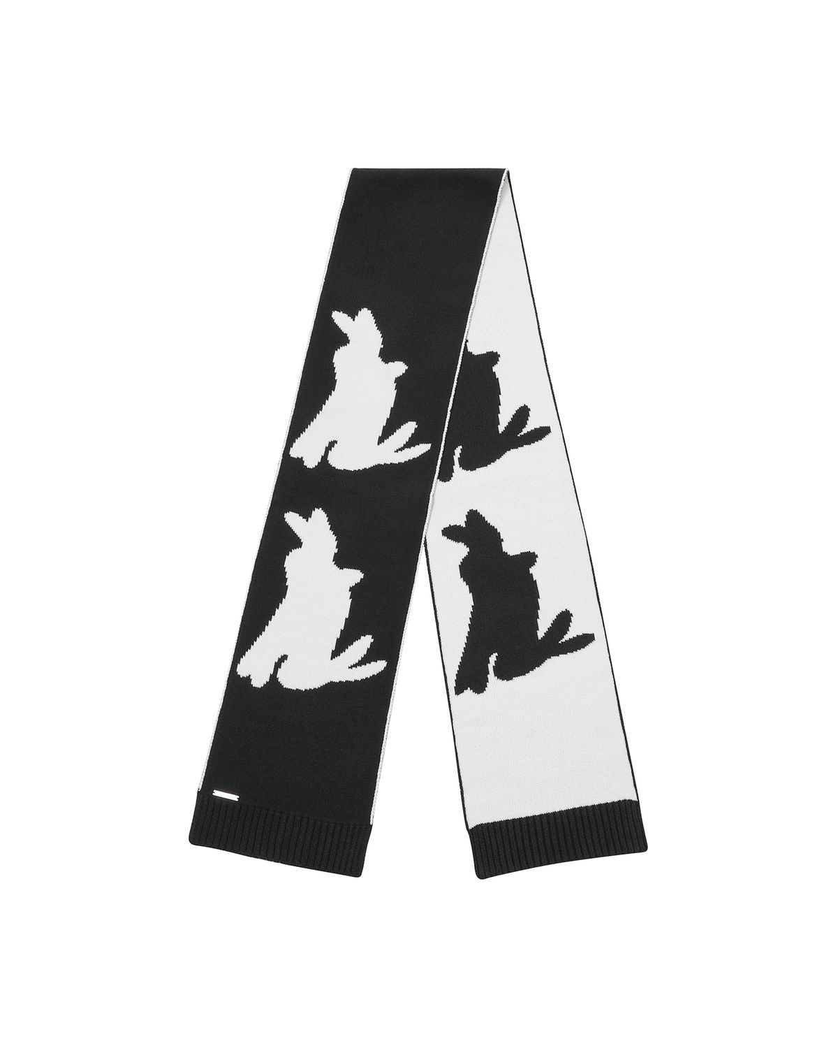 미세키서울(MISEKI SEOUL) Twin rabbit knit muffler BLACK