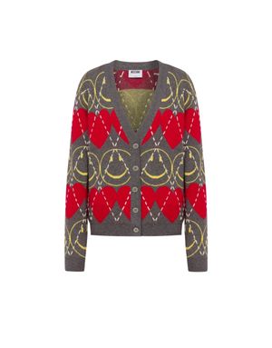 스마일리 블렌디드 니트 가디건