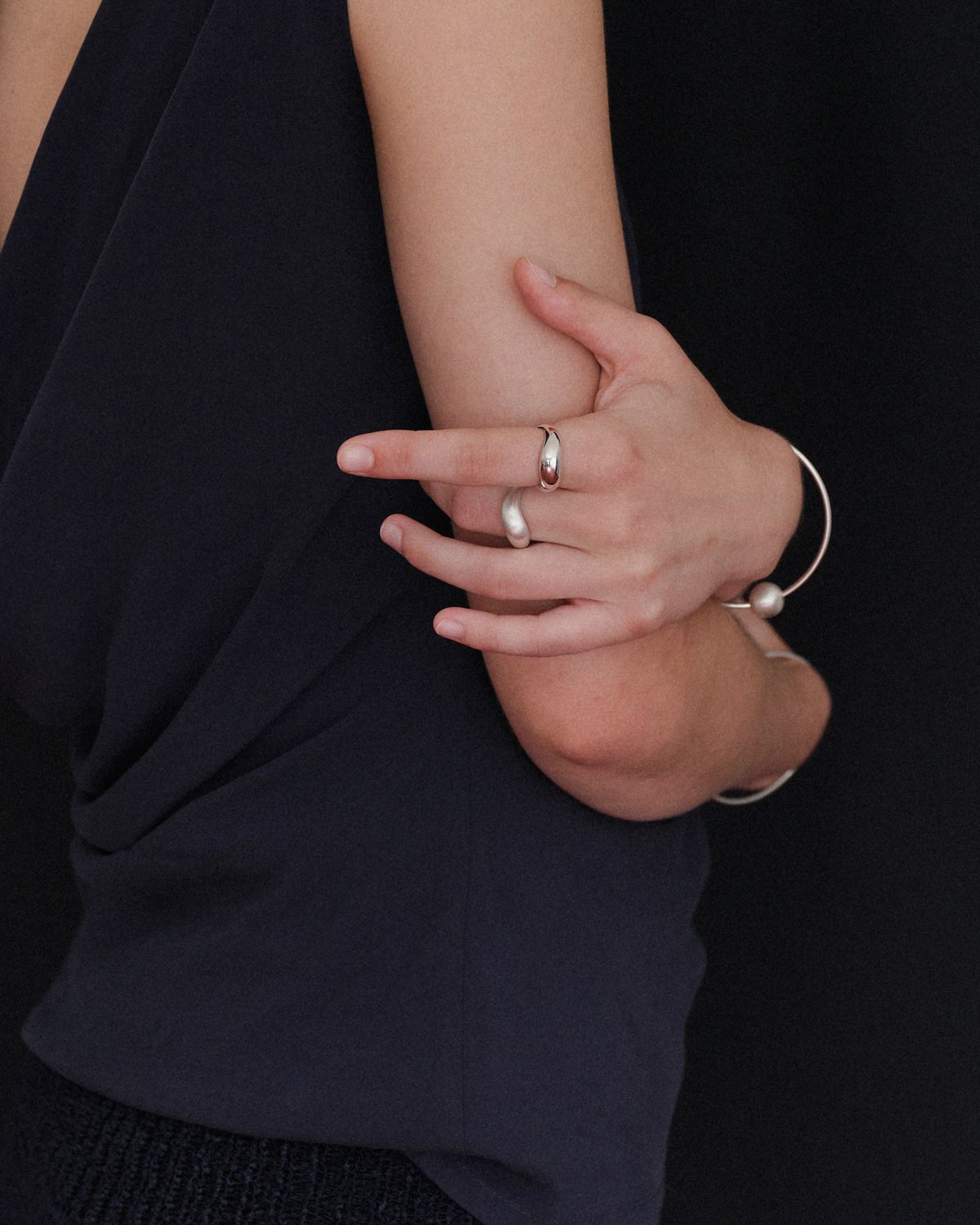 어나더레이어(ANOTHERLAYER) Volume Wave Ring (silver925)(2type)