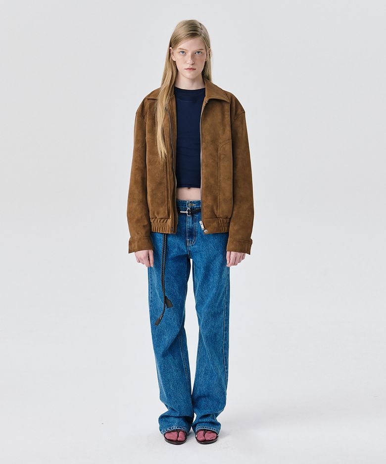 Soft Suede Seam Jumper_Brown(소프트 스웨이드 솔기 점퍼_브라운)