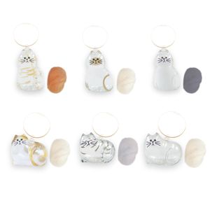 가챠 캡슐 뽑기 나의 고양이털 피규어 키링 6종세트