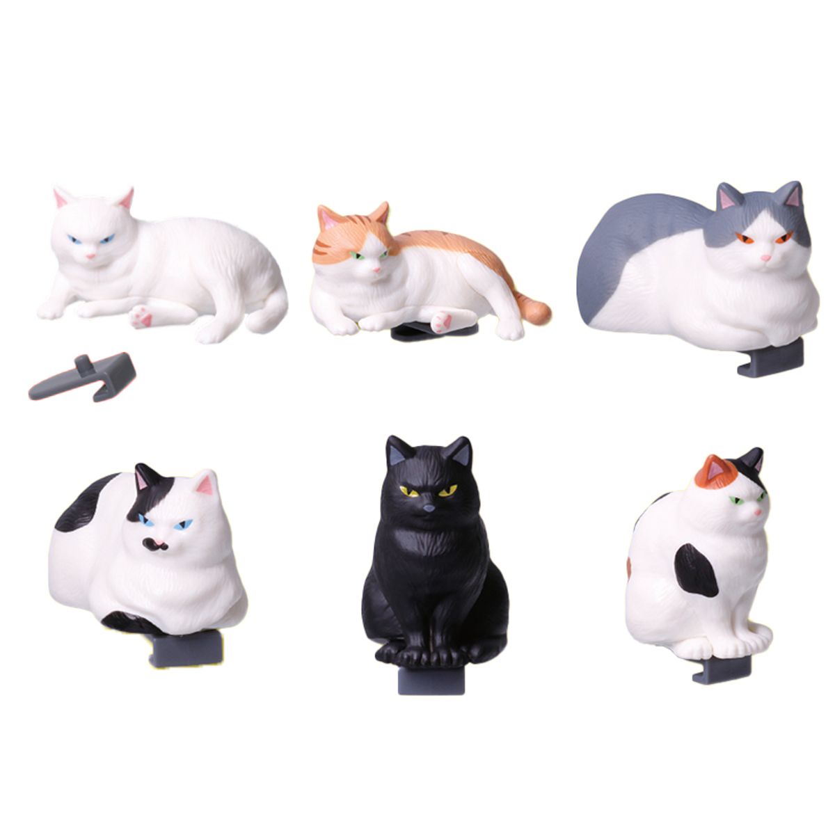 이앤오(ENO) 가챠 캡슐 뽑기 컵라면위 냥냥이 6종세트