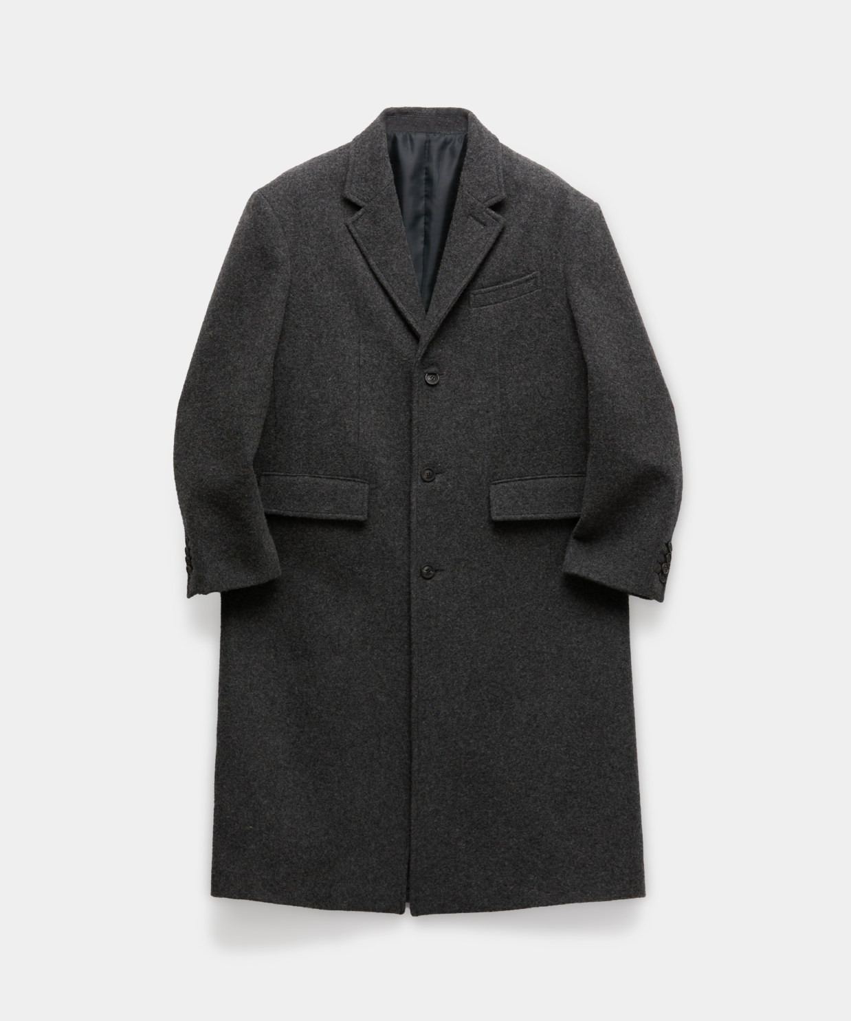 coor クアー ダブル コート M チェック柄 ウール ブラウン COOR