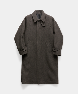 캐시미어 블렌드 발마칸 코트 (다크소일그레이)