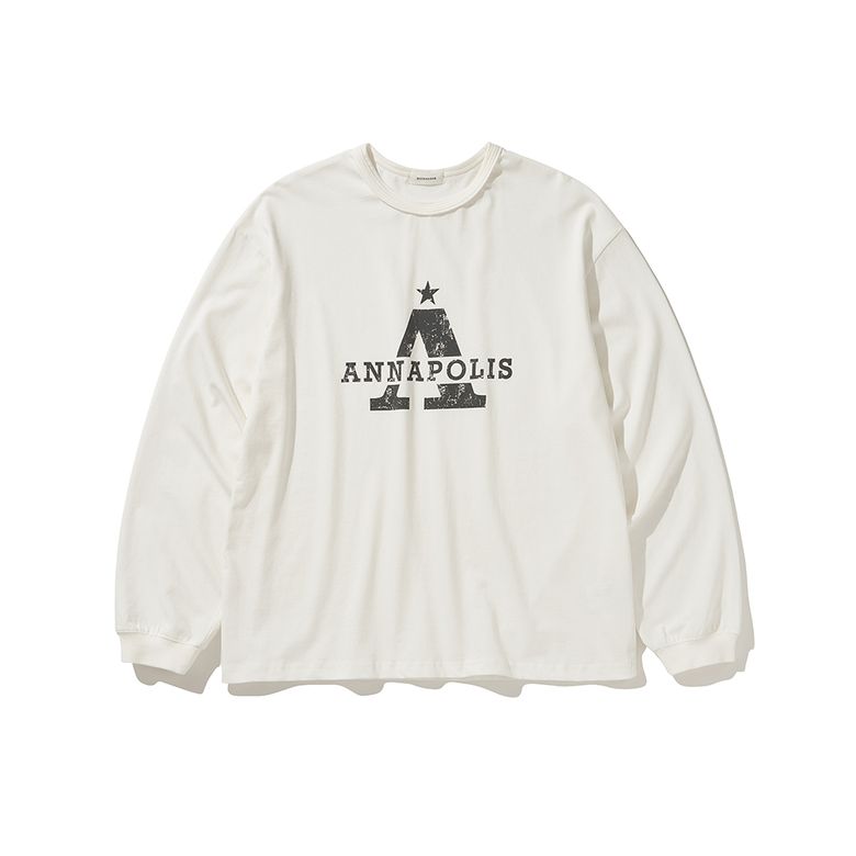 ANNAPOLIS L/S TEE WHITE