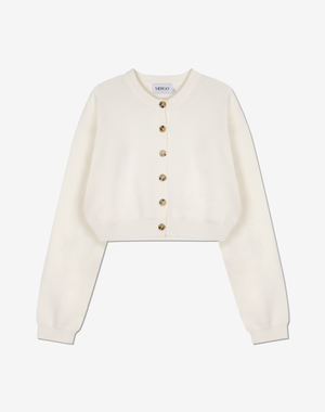 세이지 우먼 라운드넥 가디건 [아이보리]