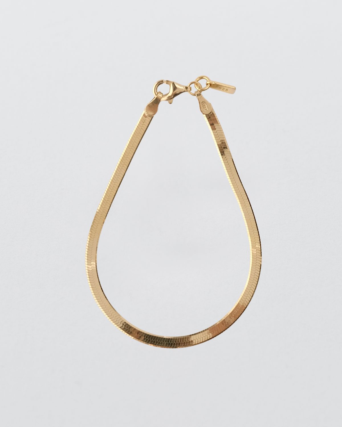 어나더레이어(ANOTHERLAYER) 3mm Flat Bracelet - Gold (silver925)