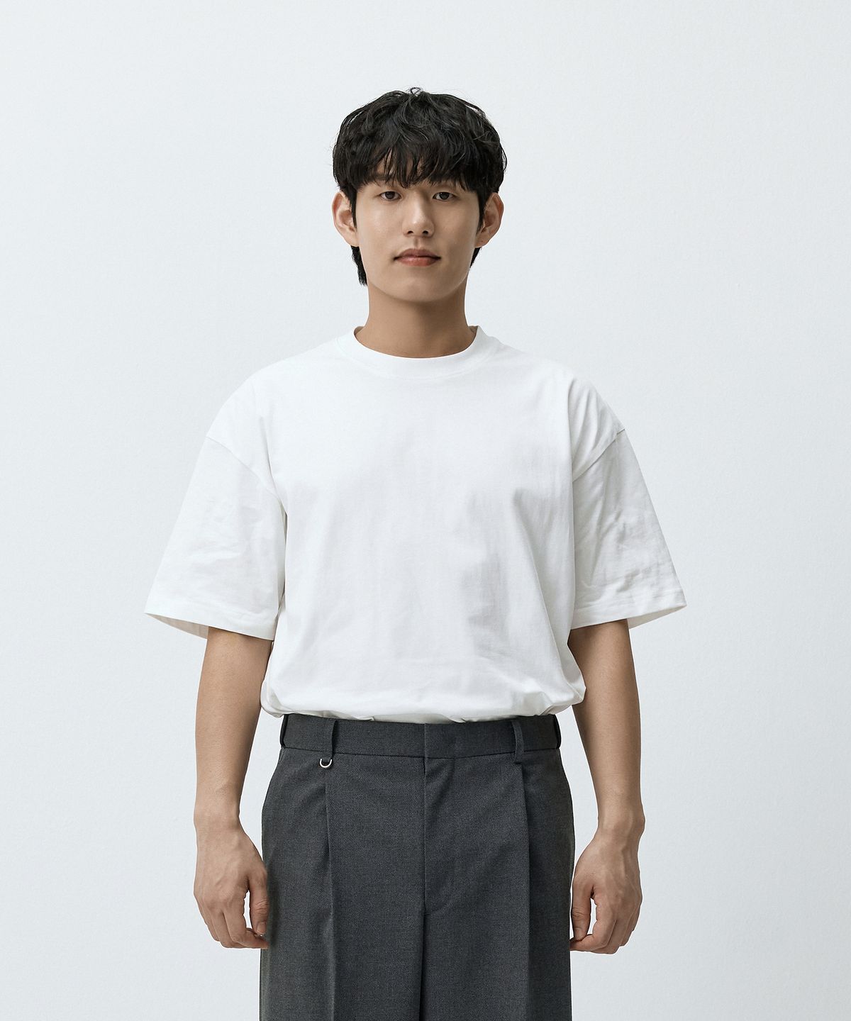 매드마르스(MADMARS) 베이직 에센셜 티셔츠 화이트 MMFFMTS-153WT