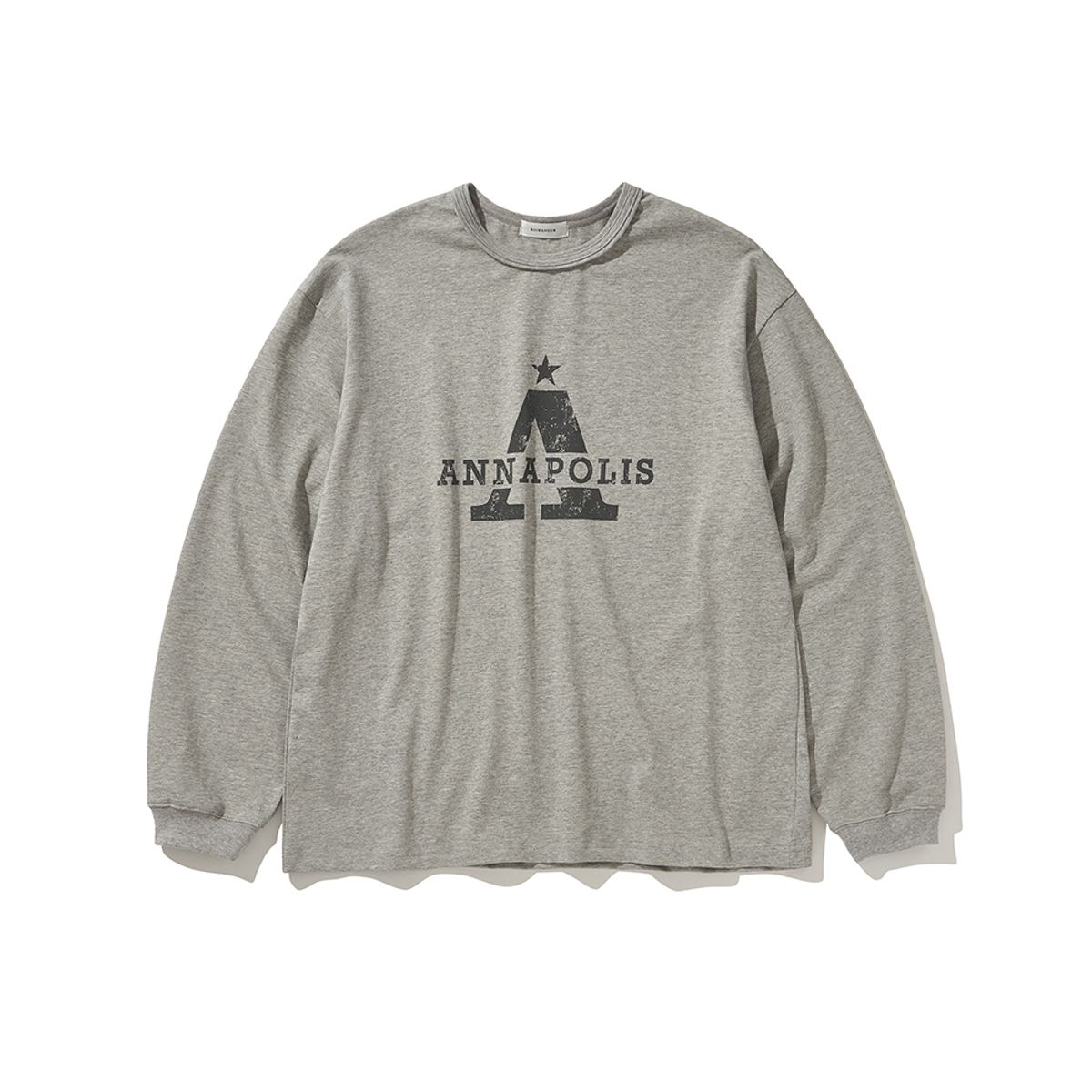 히즈핸더(HISHANDER) ANNAPOLIS L/S TEE MELANGE GREY