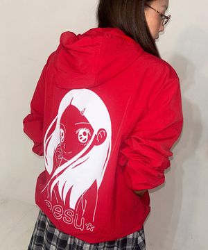HEESU Hooded Windbreaker [Red]