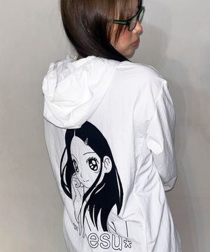 HEESU Hooded Windbreaker [White]