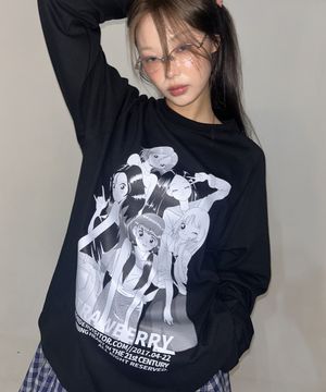 Strawberry EP2 Raglan LS-T [Black]