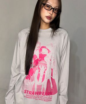 Strawberry EP2 Raglan LS-T [Grey]