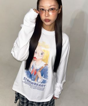 YURINA School Raglan LS-T [White]