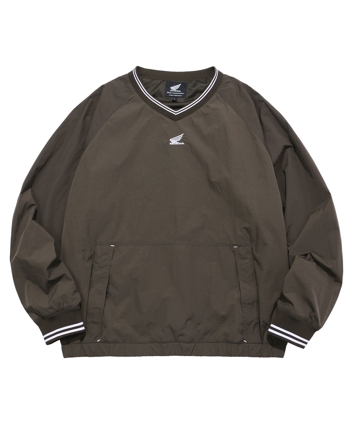 핍스 모터사이클(PHYPS MOTORCYCLE) Basic nylon Pocket Long Sleeve Brown