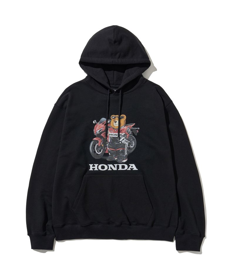 Racing Bear Hoodie Black