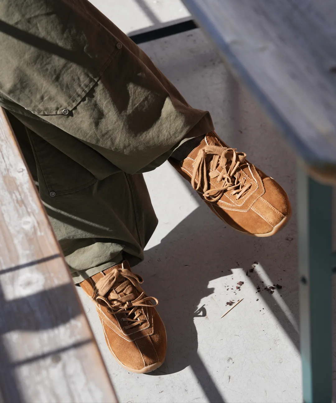 MUSINSA公式 | DNSR ローカットスエードスニーカー ブラウン