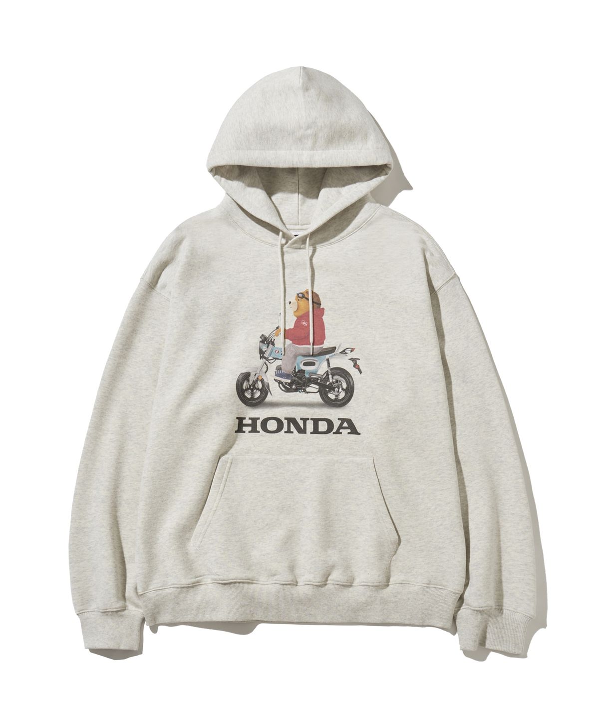 핍스 모터사이클(PHYPS MOTORCYCLE) DAX Bear Hoodie Oatmeal
