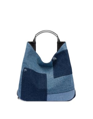 핸들 미 숄더 백  데님패치 미디엄