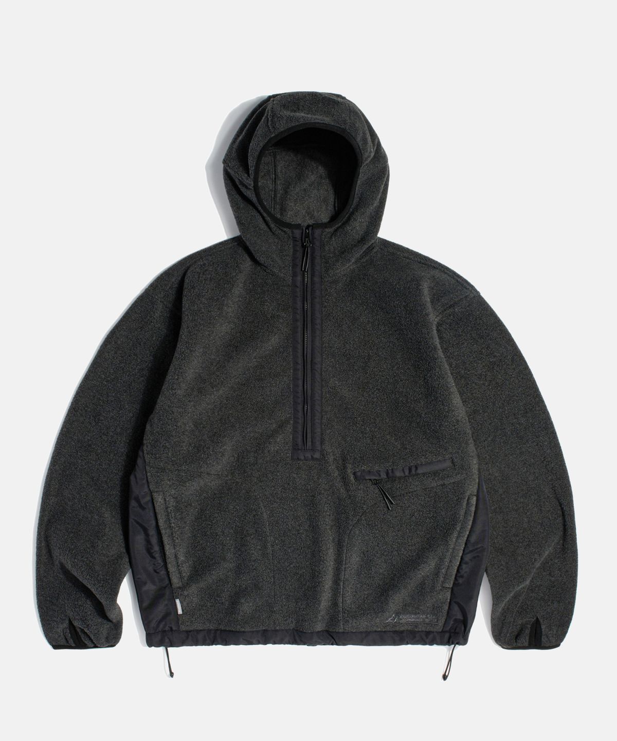 에스피오나지(ESPIONAGE) Expl. Fleece Pullover Anorak Dark Grey