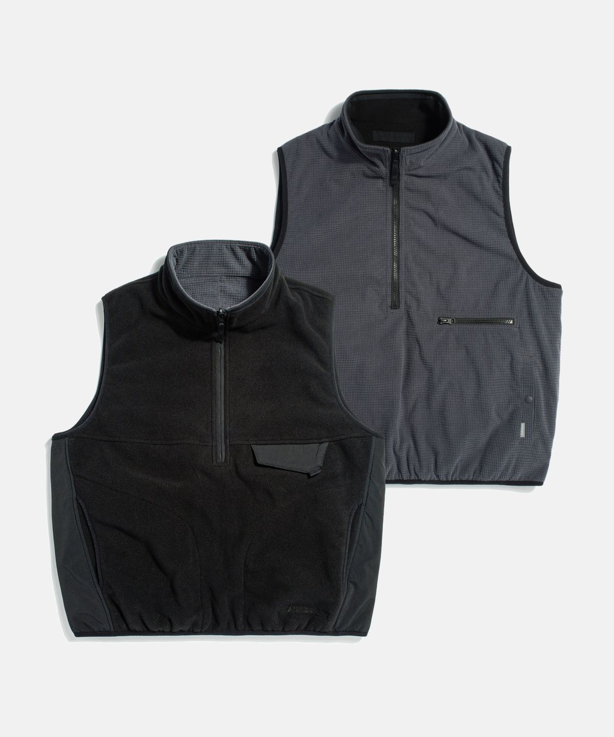 에스피오나지(ESPIONAGE) Expl. Reversible Pullover Vest Black
