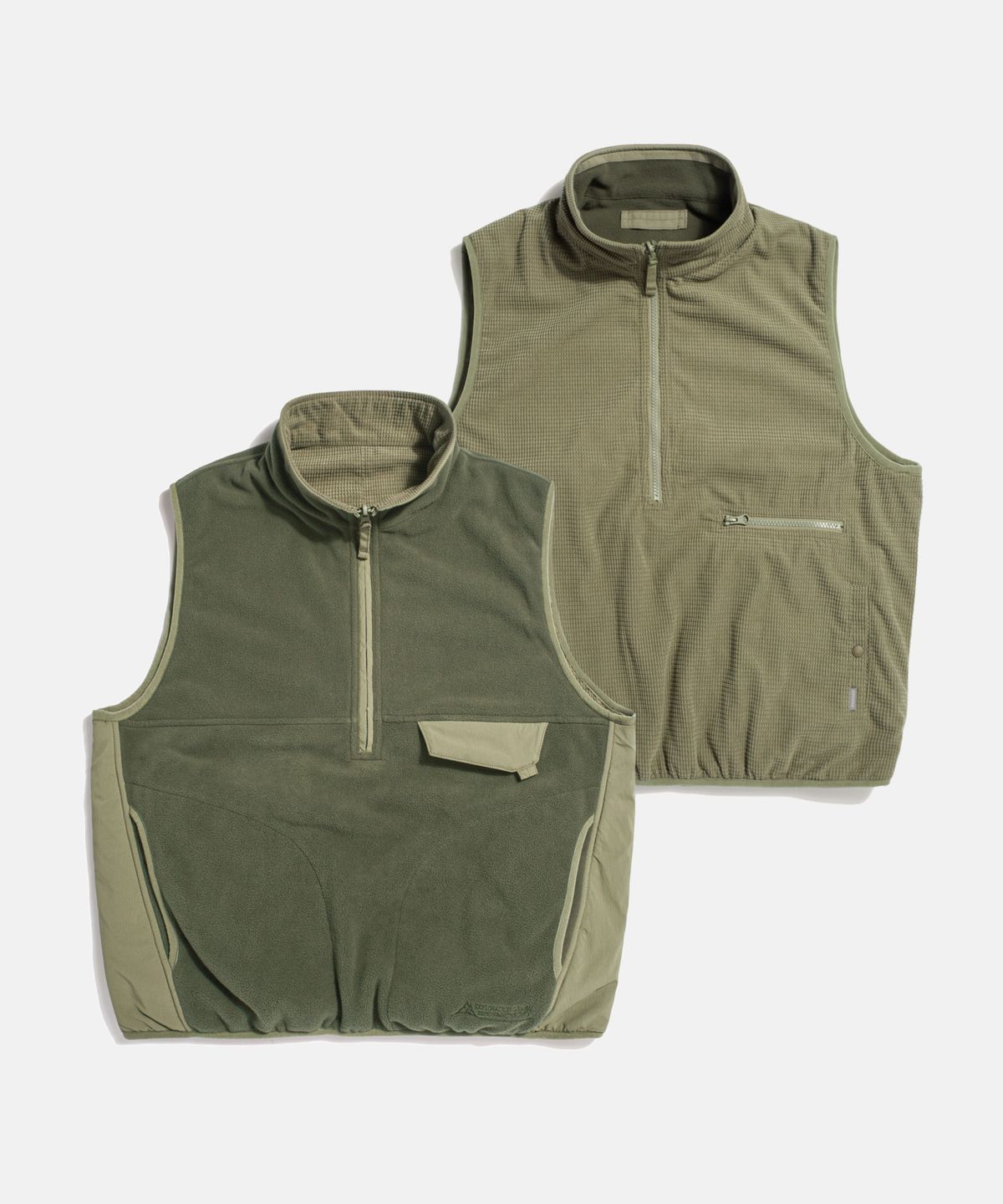 에스피오나지(ESPIONAGE) Expl. Reversible Pullover Vest Moss Green