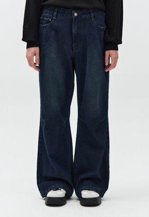 플레어 컷 데님 팬츠 블루 ZH5PT534BL