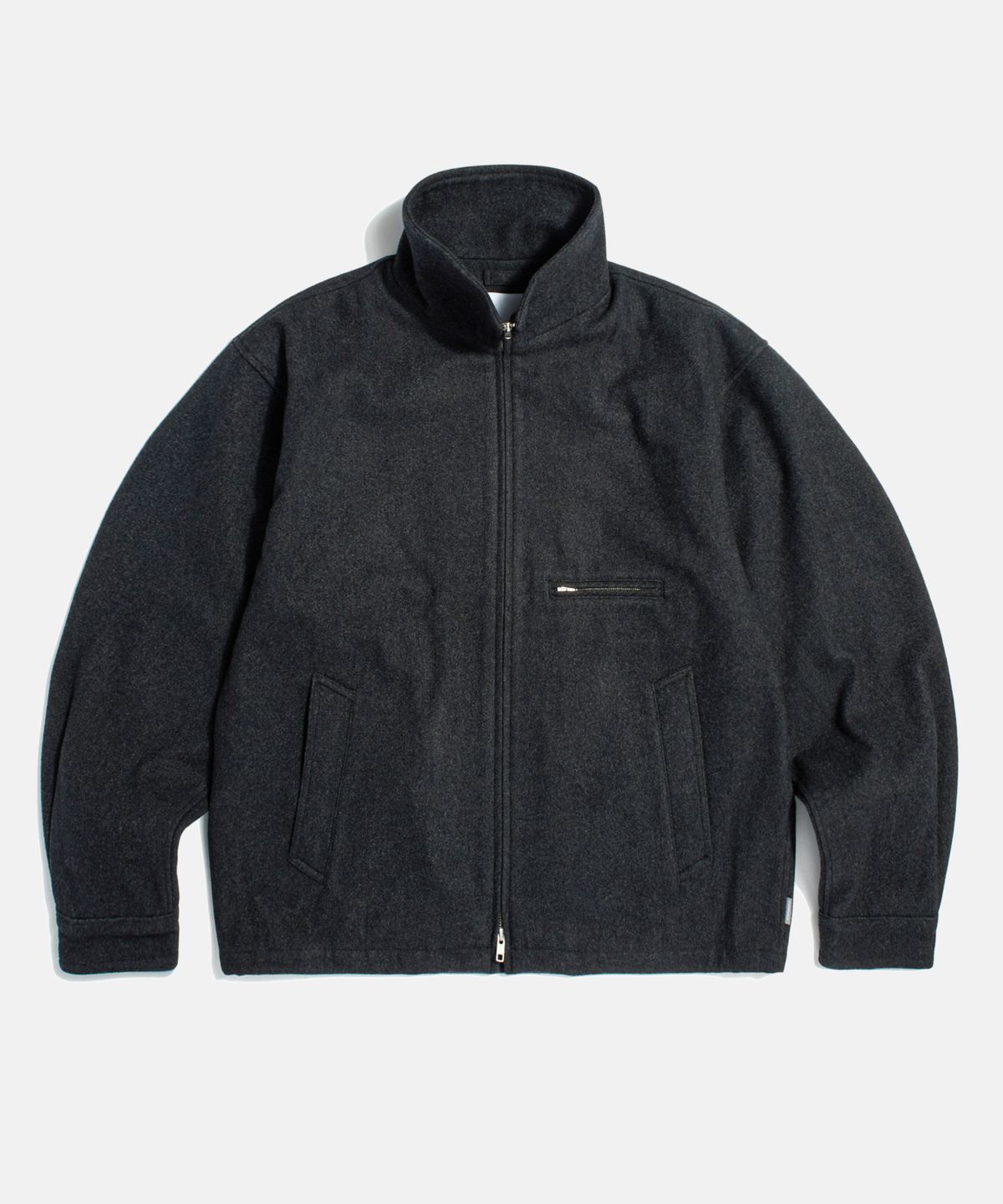 에스피오나지(ESPIONAGE) Wool Blend Track Blouson Charcoal