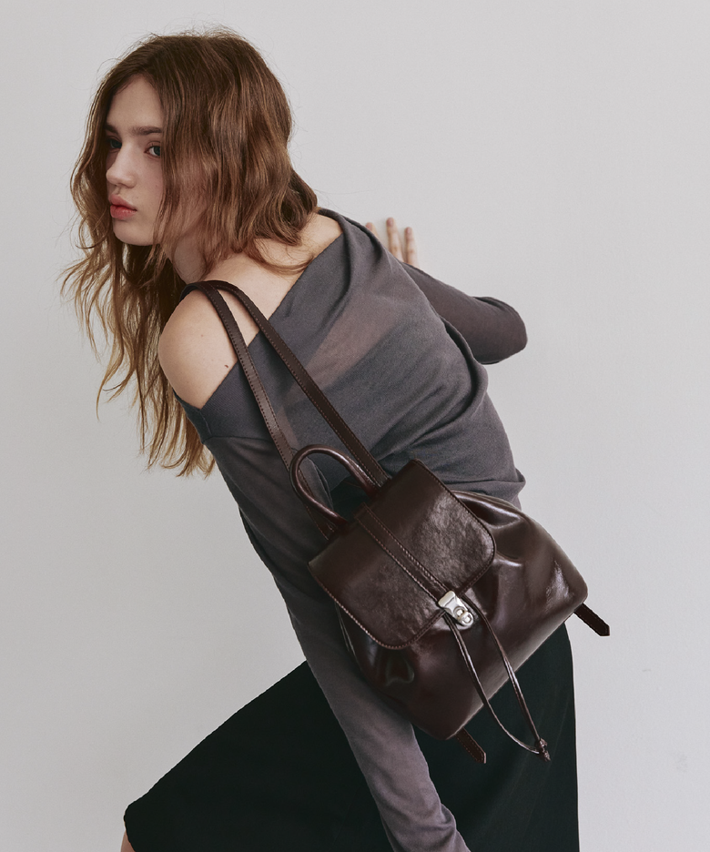 muko mini backpack-무코미니백팩 [브라운]