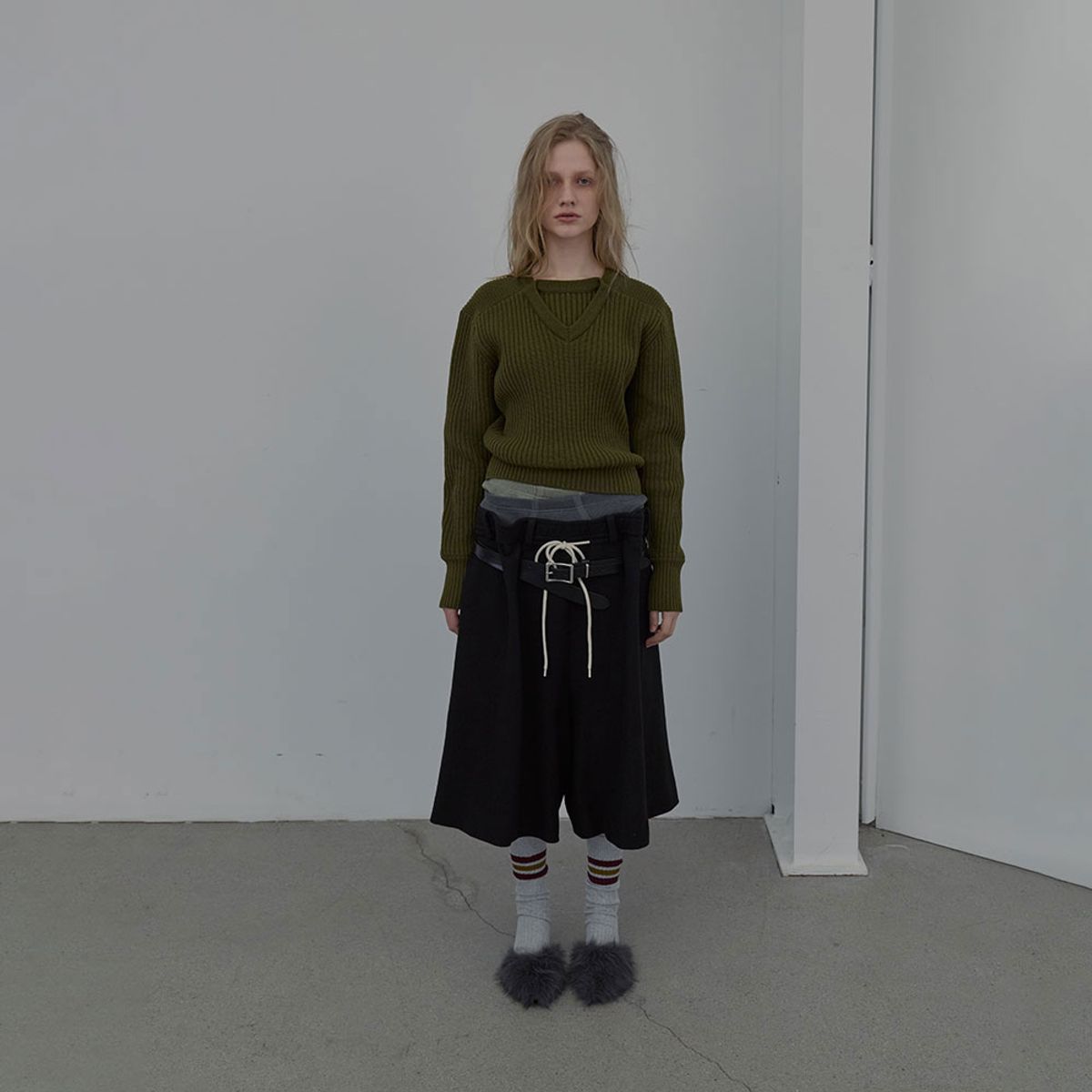 엘씨디씨티엠(LCDC™) DOUBLE LAYER PULLOVER (KHAKI)