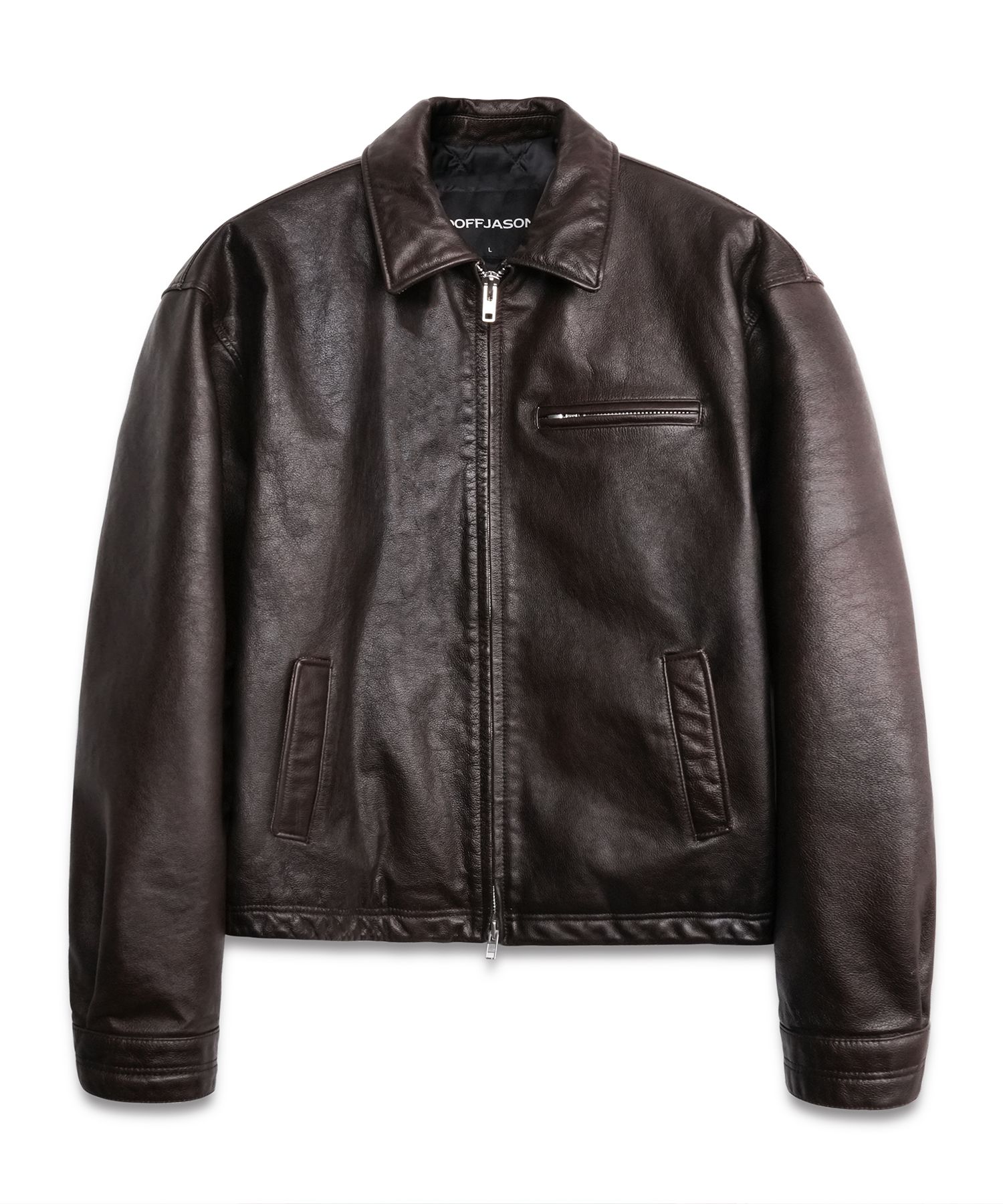 DOFFJASON カウレザージャケット MUSINSA公式 | DOFFJASON 牛革シングルジャケット