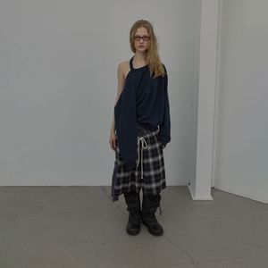 HALTERNECK SWEATSHIRT (NAVY)