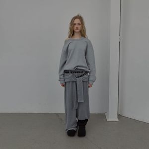HALTERNECK SWEATSHIRT (MELANGE GREY)