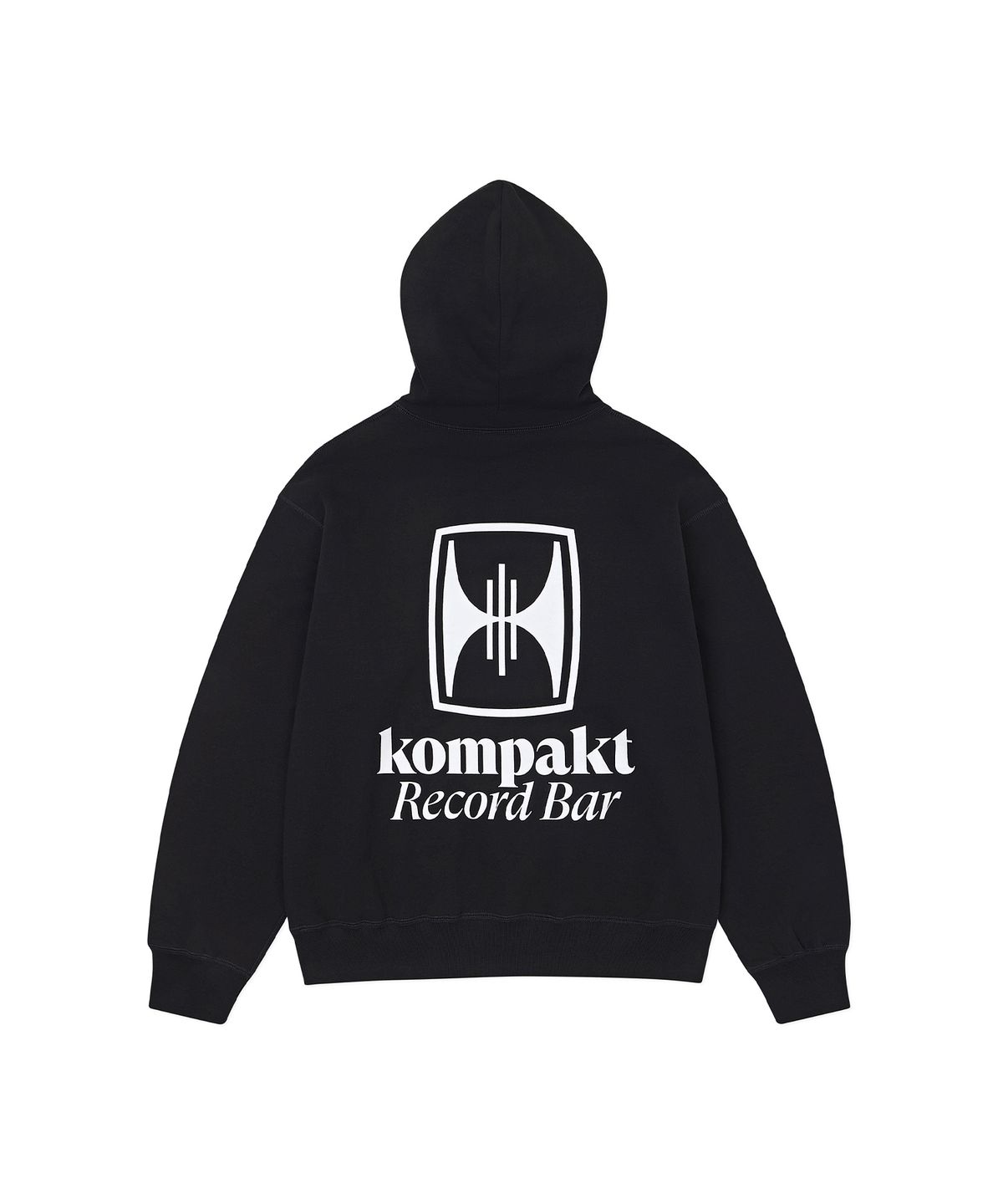 콤팩트 레코드 바(KOMPAKT RECORD BAR) KRB Big Logo Heavyweight Hoodie(400GSM) - Black