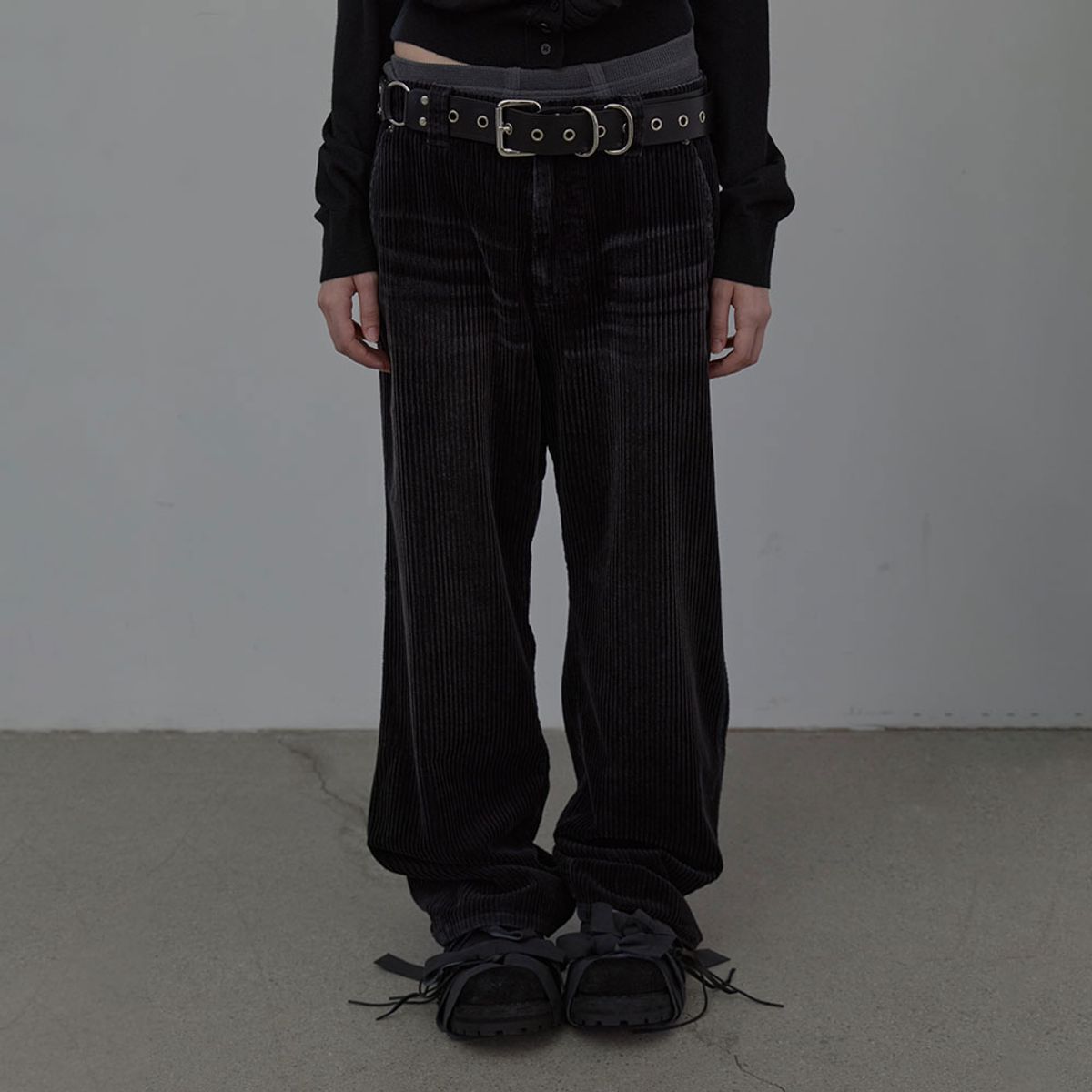 엘씨디씨티엠(LCDC™) WASHED CORDUROY PANTS (DARK GREY)