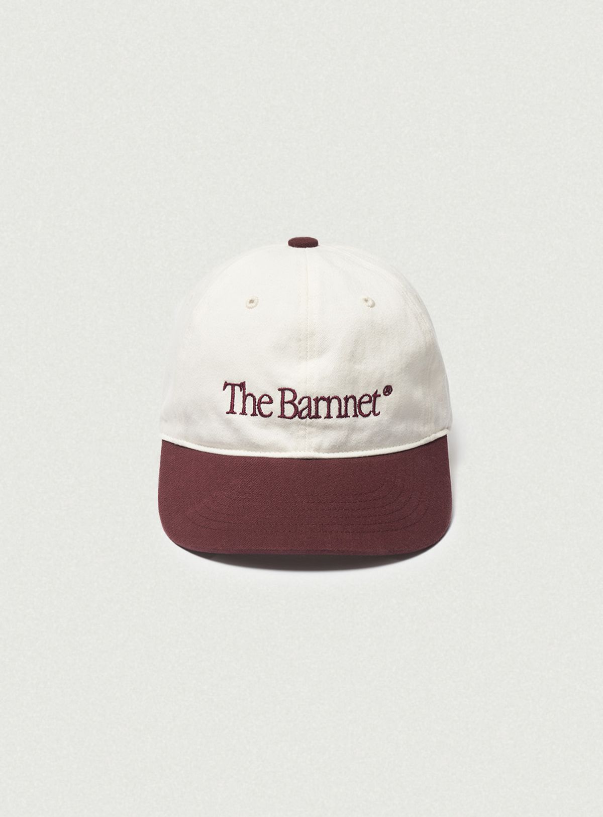 더바넷(THEBARNNET) Two-Tone Logo Ball Cap_Burgundy