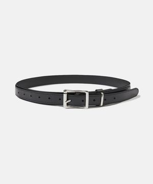 DOUBLE STRAP LEATHER BELT (BLACK)