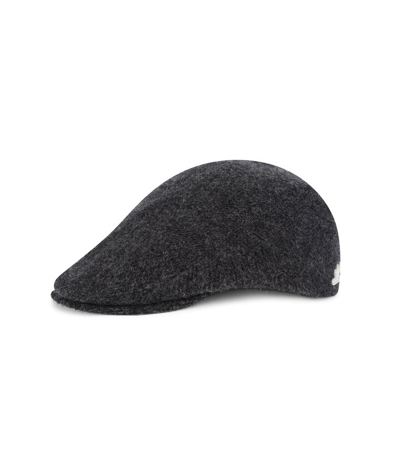Wool Flat Cap Charcoal