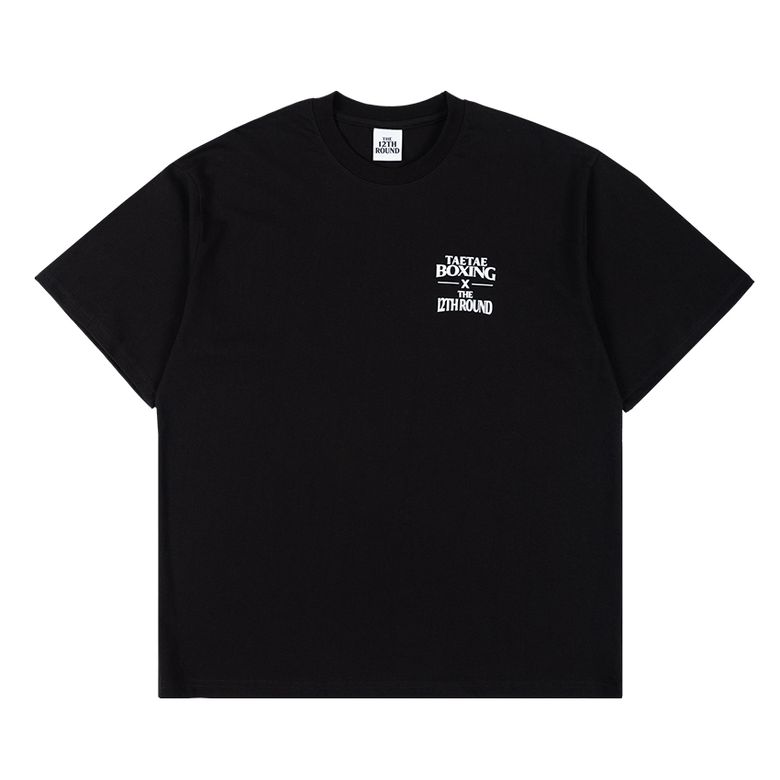 BLACK Oversized T-Shirt TAE TAE BOXING x THE 12TH ROUND