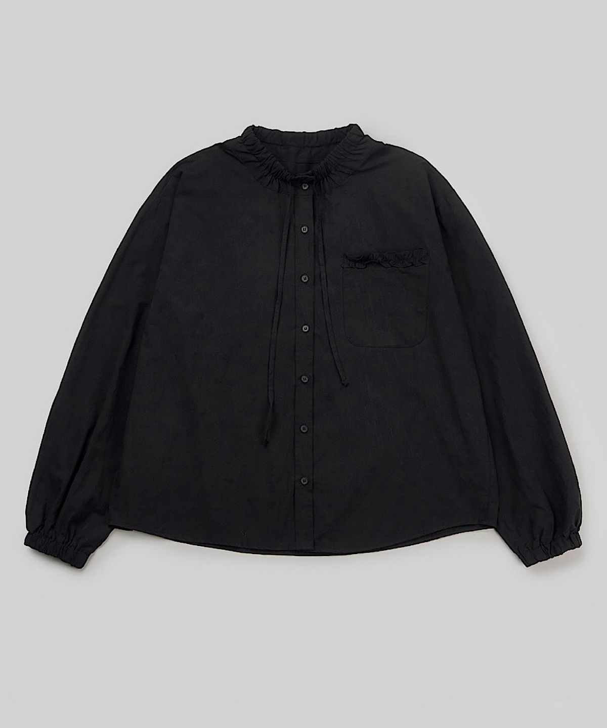 아포엠(APOEM) RUFFLE COLLAR BLOUSE