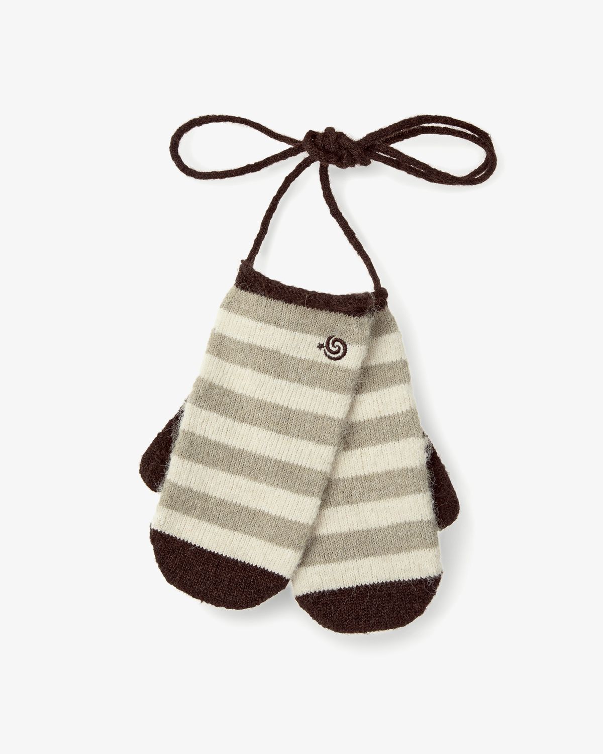 에이이에이이(AEAE) STRIPE MITTEN GLOVES [KHAKI]
