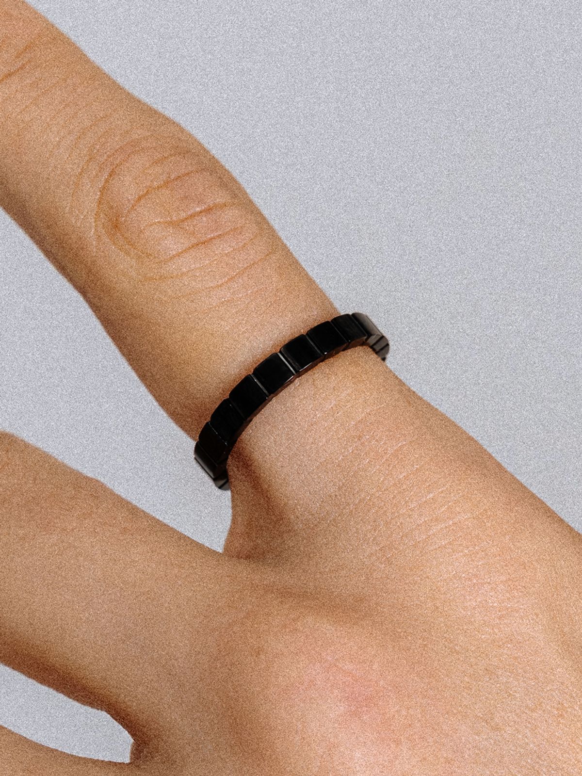스칼렛또블랙(SCALETTOBLACK) URM003 Black Cube Ring