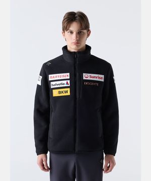 스위스 스키 헤비 본딩 플리스 자켓 블랙 SQ421SKTO2