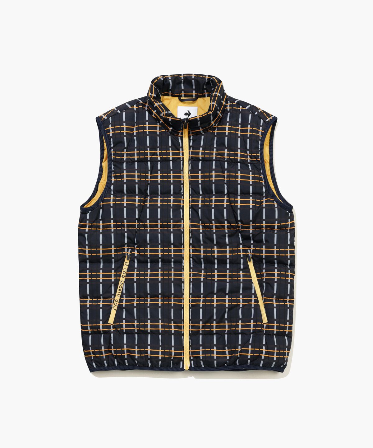 르꼬끄 골프(LECOQ GOLF) 남성 경량 퀼팅 다운 베스트 _NAVY GQ421MWVO2