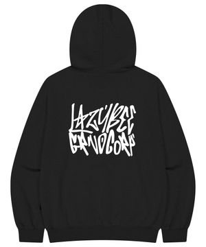 시그니처 그래피티 루즈핏 후드티 오버핏 데일리 긴팔 후드 스웨트셔츠 후디 W 블랙