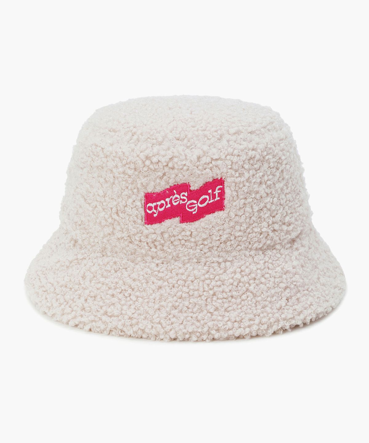 르꼬끄 골프(LECOQ GOLF) 여성 패딩 부클 리버서블 버킷햇 _CREM GQ422LCPO2