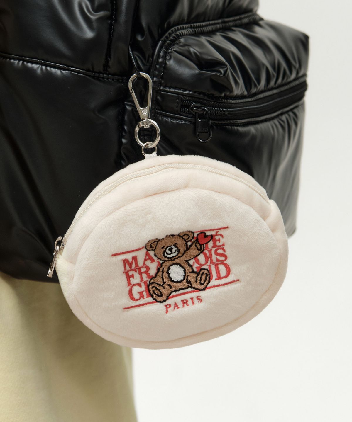 마리떼 키즈(MARITHÉ KIDS) KIDS BEAR CLASSIC LOGO POUCH KEYRING light beige