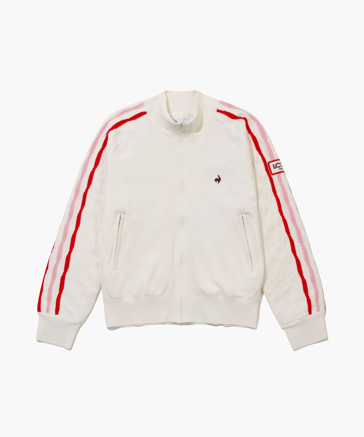 르꼬끄 골프(LECOQ GOLF) 여성 방풍 소프트 터치 스웨터 점퍼 _CREM GQ322LKC92