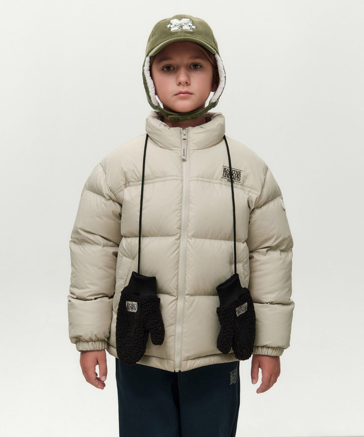 마리떼 키즈(MARITHÉ KIDS) KIDS FUR MITTENS black